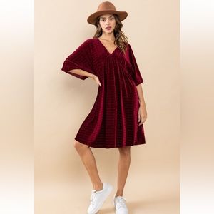 09 Boho Fabulous Textured Velvet Dress